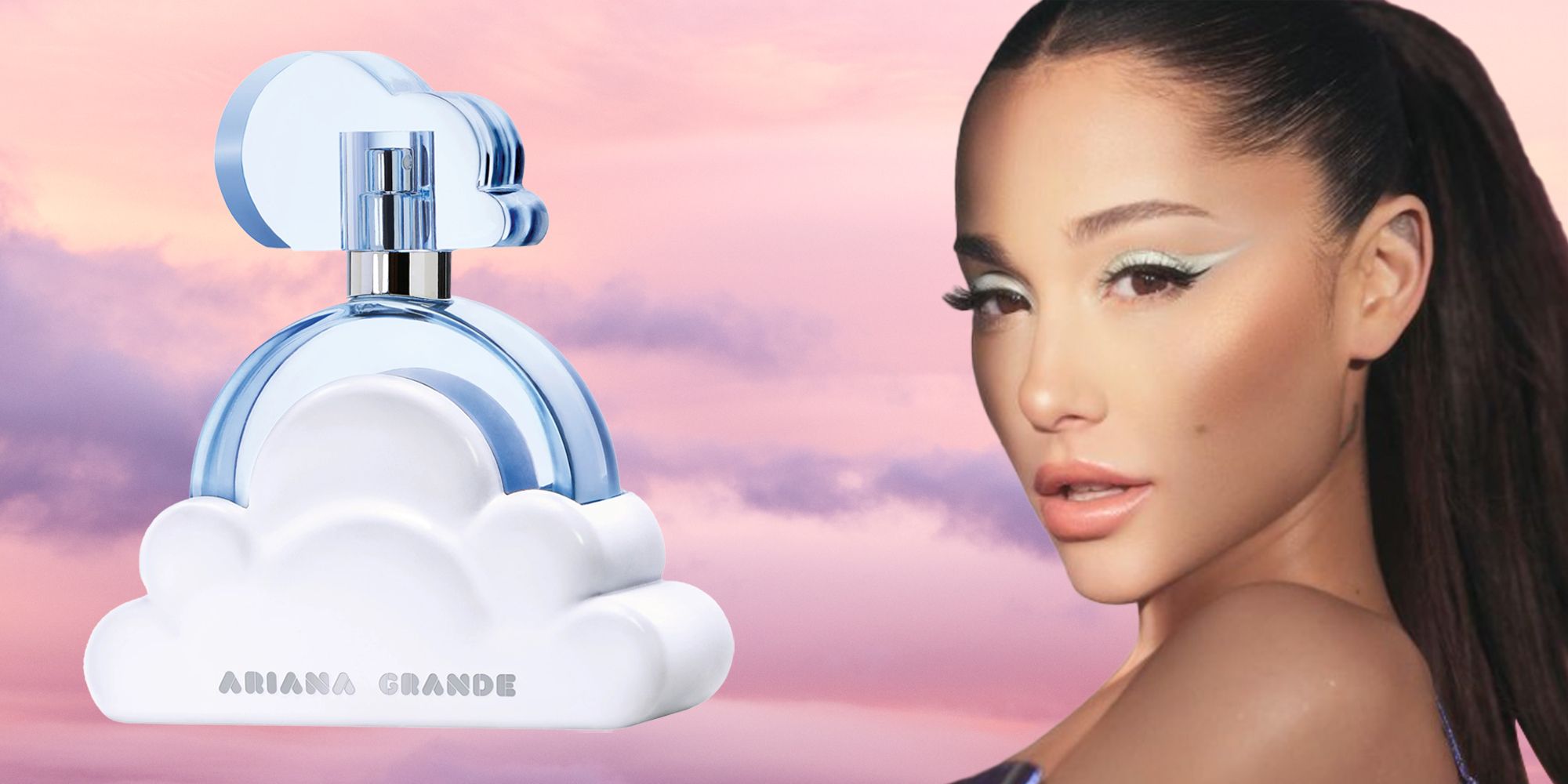 perfume mujer cloud de Ariana Grande en santamati banner. santamati las mejores inspiraciones, replicas